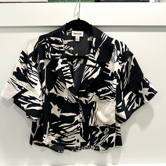 Open Edit Tops - Open Edit printed blouse